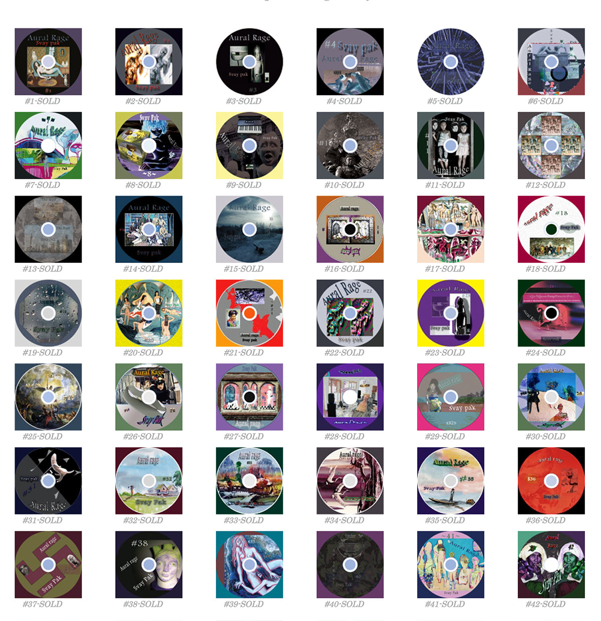 AURAL RAGE- Svay Pak CD various versions